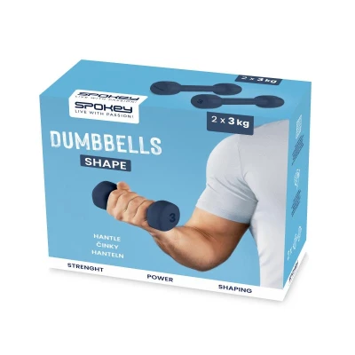 Spokey SHAPE Sada vinylových činek, 3 kg