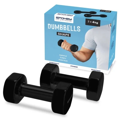 Spokey SHAPE Sada vinylových činek, 4 kg