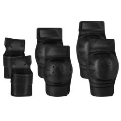 Spokey SHIELD PRO 3dílná sada chráničů pro dopělé, černé Spokey SHIELD PRO 3dílná sada chráničů pro dopělé, černé