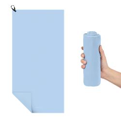 Spokey SIROCCO XL Rýchloschnúci cestovný uterák, 80 x 150 cm, modrá