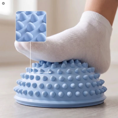 Spokey SPIKE modré balanční podložky s výstupky, 2 ks