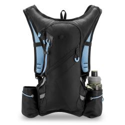 Spokey SPRINTER Sportovní, cyklistický a běžecký batoh, 5 l, černo-modrý