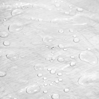 Spokey STRATUS Samorozkládací plážový paravan, UV 40, 195x100x85 cm - bílo-modrý