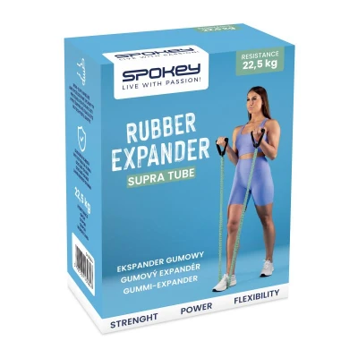 Spokey SUPRA TUBE Posilovací expandér s úchyty, 22,5 kg
