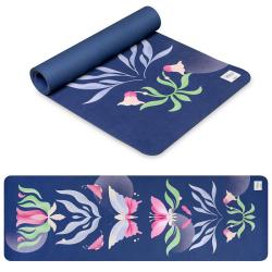 Spokey THE BLOOM MAT Semišová joga podložka, 183 x 61 x 0,4 cm