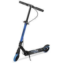 Spokey VACAY PRO Koloběžka s ruční brzdou, kolečka 145 mm, modrá