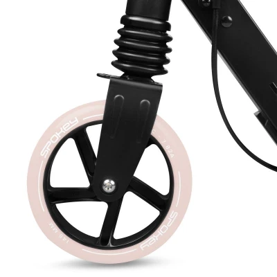 Spokey VACAY PRO Kolobežka s ručnou brzdou, kolieska 145 mm, ružová
