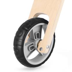 Spokey WOO-RIDE MULTI - Dřevěné dětské odrážedlo a koloběžka v jednom, žluté