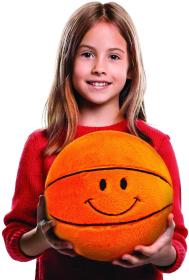 SPORTO Míč plyšový 30cm s obličejem 3 druhy (plyšová hračka)