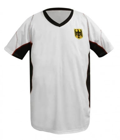 SPORTTEAM Německo 1 bílo-černý fanouškovský fotbalový dres