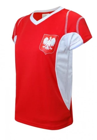 SPORTTEAM Polsko 1 červeno-bílý chlapecký fotbalový dres