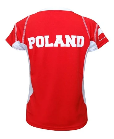 SPORTTEAM Polsko 1 červeno-bílý chlapecký fotbalový dres