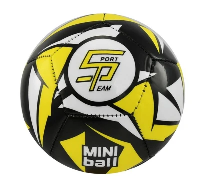 SPORTTEAM Fotbalový míč miniball černo-neon.žlutý SPORTTEAM Fotbalový míč miniball černo-neon.žlutý