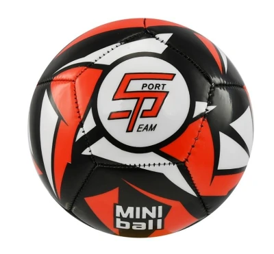 SPORTTEAM Fotbalový míč miniball S2 černo-červený SPORTTEAM Fotbalový míč miniball S2 černo-červený