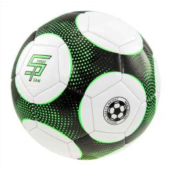 SPORTTEAM Fotbalový míč S2 vel.5 černo-zelený