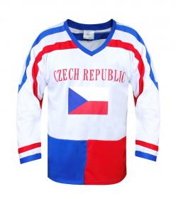 SportTeam Hokejový dres ČR 7, biely SportTeam Hokejový dres ČR 7, biely