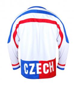 SportTeam Hokejový dres ČR 7, bílý