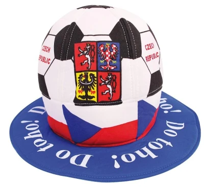 SPORTTEAM fotbalový míč ČR 1 fanouškovský klobouk