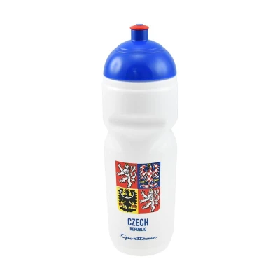 SPORTTEAM ČR bílá 800ml sportovní láhev na vodu
