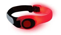 SPORTTEAM Reflexní led pásek červený