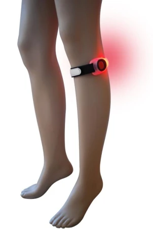 SPORTTEAM Reflexní led pásek červený