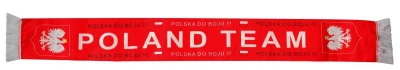 SPORTTEAM Subli Polsko 1 červeno-bílá fanouškovská šála