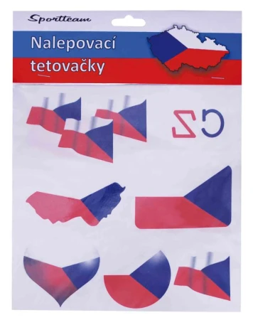 SPORTTEAM ČR 1 fanouškovské tetovací obtisky