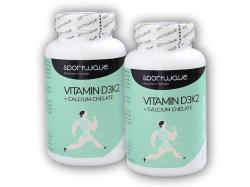 Sportwave 2x Vitamín D3K2 + Calcium chelate 120 kapslí Sportwave 2x Vitamín D3K2 + Calcium chelate 120 kapslí
