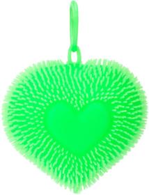 Srdce mačkací přívěsek s bodlinkami antistresový silikonový 6 barev