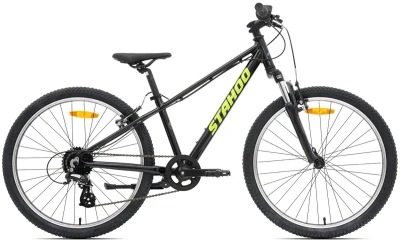 Stahoo Bryk Off černo/fluo zelená 24" dětské horské kolo
