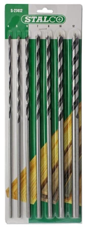 Stalco Vrták do dřeva sada 4,0-12,0mm 7díl., 300mm Stalco Vrták do dřeva sada 4,0-12,0mm 7díl., 300mm