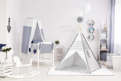 Detský stan indiánske Teepee 120x120x150cm sivý s oknom