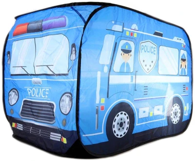 Stan detský policajné auto Polícia 110x71x71cm v taške na zips