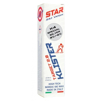 Star Ski Wax K4 Target 2.0 Klister special silver 60g Star Ski Wax K4 Target 2.0 Klister special silver 60g