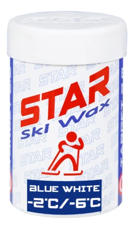 Star Ski Wax Stick blue white 45g