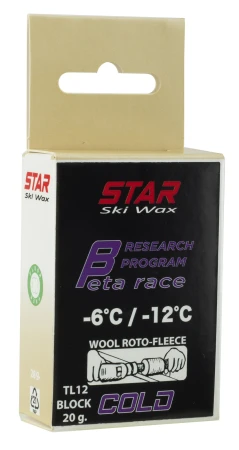 Star Ski Wax TL12 Block Beta Race cold 20g