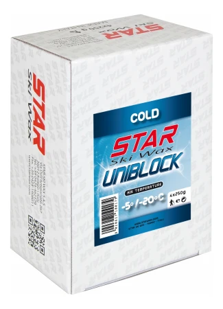 Star Ski Wax Uniblock cold 4x250g