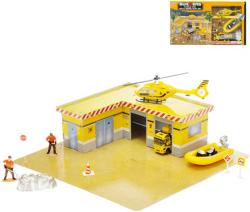 Stavební puzzle set 33ks + 2 auta kov 11-17cm s doplňky v krabičce Stavební puzzle set 33ks + 2 auta kov 11-17cm s doplňky v krabičce