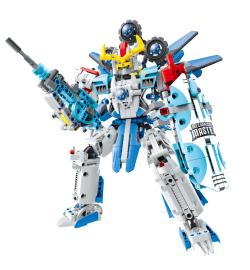 Stavebnice bojový robot plast 641 dílků