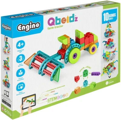 (stavebnice) Engino Qboidz Traktor 10 modelů 81 dílků skládačka 10v1