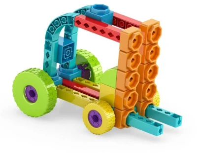 (stavebnice) Engino Qboidz Traktor 10 modelů 81 dílků skládačka 10v1