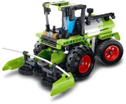 Stavebnice iM.MASTER Kombajn / Traktůrek 335 dílků 2v1 plast