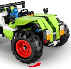 Stavebnice iM.MASTER Kombajn / Traktůrek 335 dílků 2v1 plast