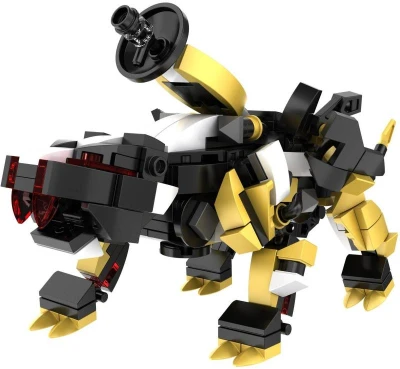 Stavebnice iM.MASTER Mechanický bojový robot 370 dílků 2v1 plast
