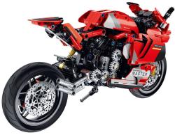 Stavebnice iM.MASTER Motorka červená 557 dílků plast