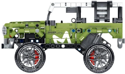 Stavebnice iM.MASTER Terénní auto zpětný chod 474 dílků plast