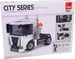 Stavebnice kostky Tahač nákladní auto 211dílků