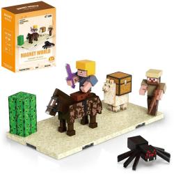 Stavebnice Magnet World 3D magnetická skádačka Poušť 47 dílků