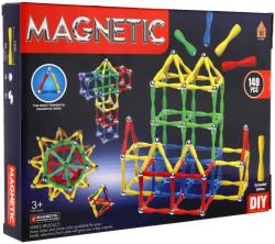 Stavebnice magnetická 148 dílků skládačka 3D plast/kov v krabici Stavebnice magnetická 148 dílků skládačka 3D plast/kov v krabici
