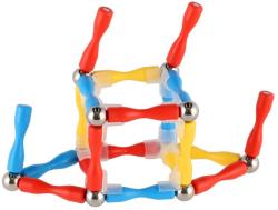 Stavebnice magnetická 77 dílků skládačka 3D plast/kov v krabici